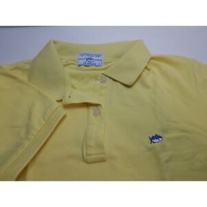 Southern Tide The Skip Jack Polo Womens Yellow Short Sleeve Collar Shirt Size 2‎
